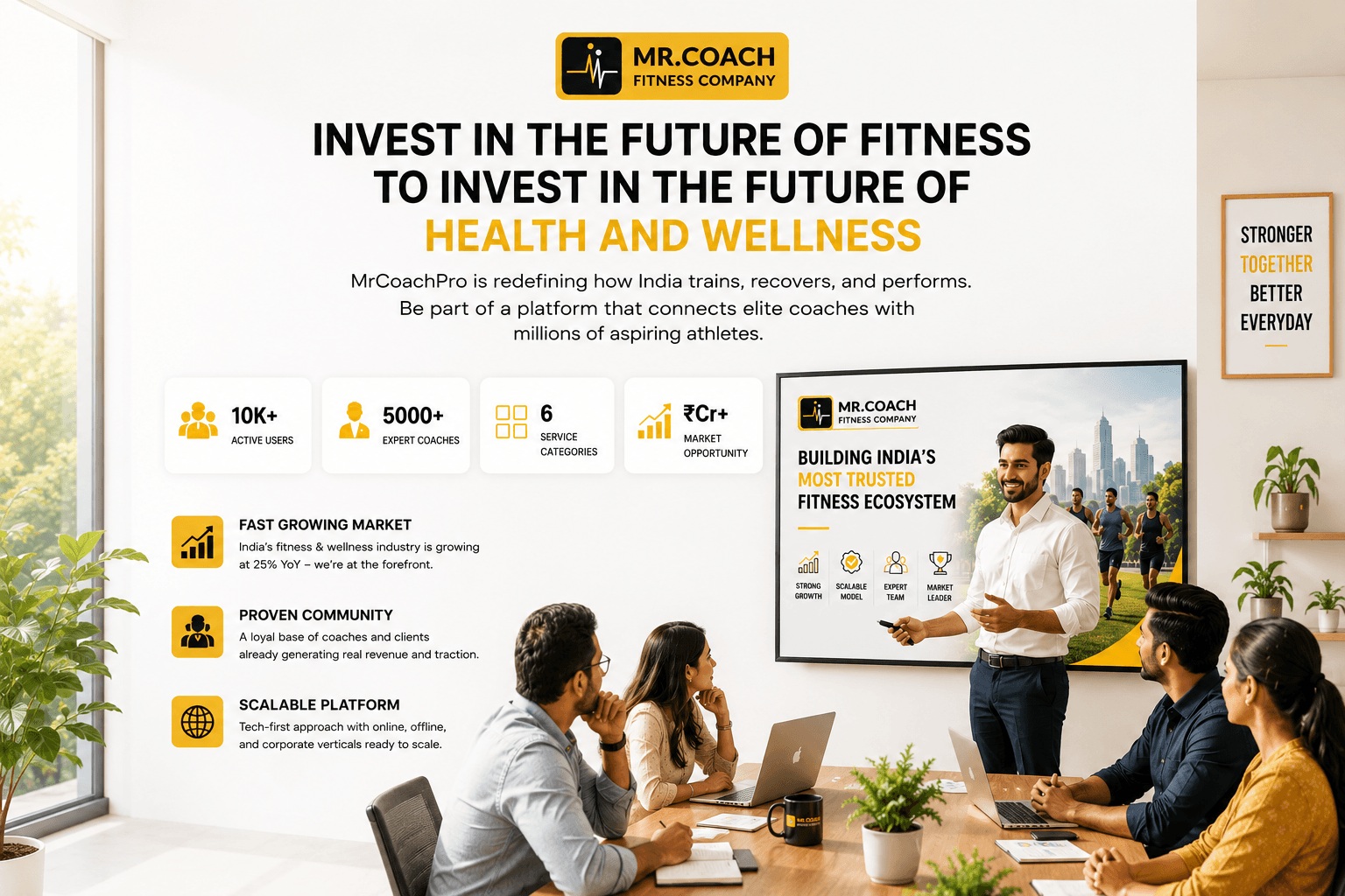 Invest in the Future of Fitness – MrCoachPro pitch deck